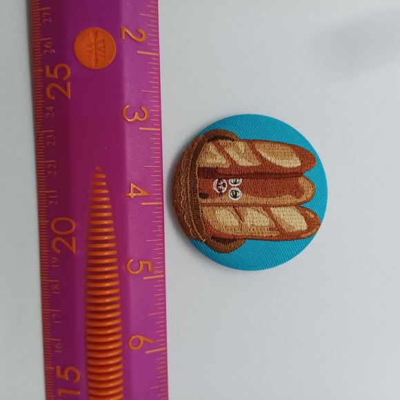 Pandorobou bread thief embroidered pinPan Dorobo - Picture 3 of 6
